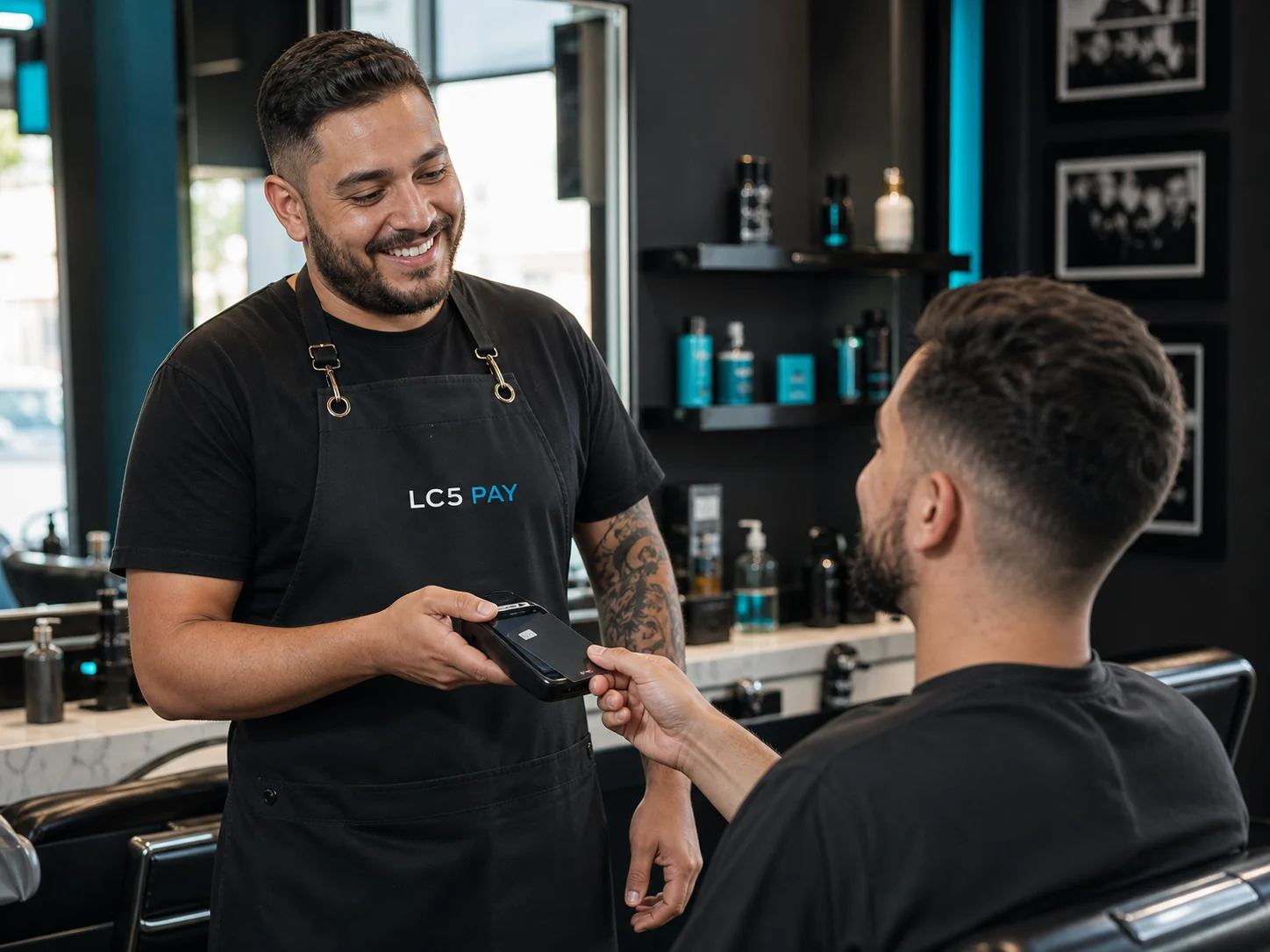 Prestador de serviço utilizando uma solução de pagamento LC5 PAY